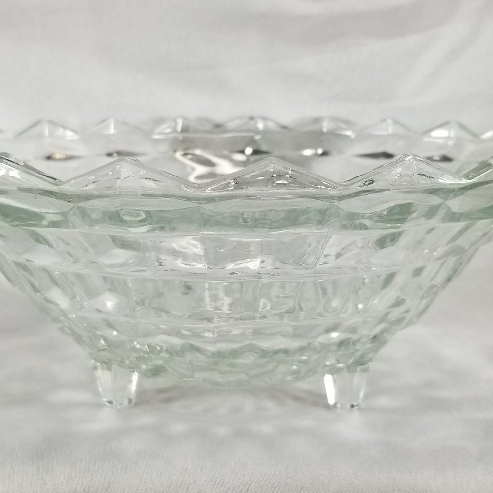 Vintage Whitehall by Colony Glass 10" Footed Bowl
